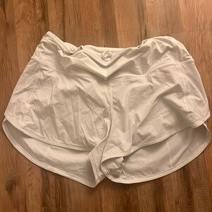 LULULEMON SIZE 14 WHITE SHORTS